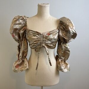 ASOS Design Satin Dragon Crop Top 4 Coquette Maximalist Y2K Festival Statement